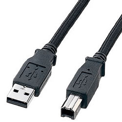 サンワサプライ KU20-NM50K ナイロンメッシュUSB2.0ケーブル