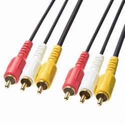 サンワサプライ KM-V9-100K2 AVケーブル