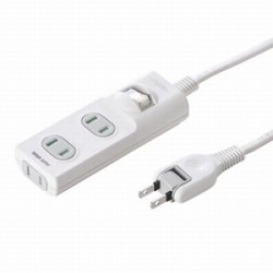 サンワサプライ TAP-TSH31SWN 火災予防安全タップ