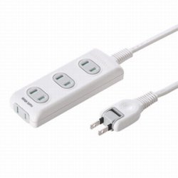 サンワサプライ TAP-TSH405N 火災予防安全タップ