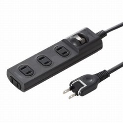 サンワサプライ TAP-TSH41SWBKN 火災予防安全タップ