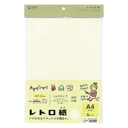 サンワサプライ JP-MTRT08 レトロ紙(マルチタイプ)