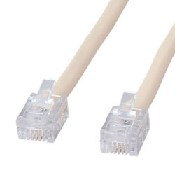 サンワサプライ TEL-ST-7N2 シールド付ツイストモジュラーケーブル