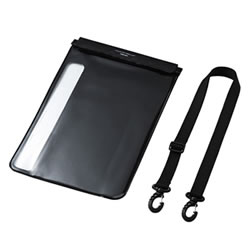 サンワサプライ PDA-TABWPST12 タブレット防水防塵ケース(スタンド・ショルダーベルト付き・12.9インチ)