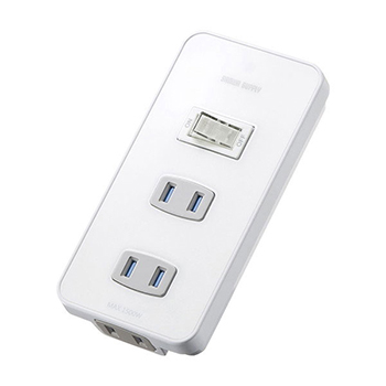 サンワサプライ TAP-B52W 便利タップ(集中スイッチ付き)