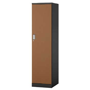 1人用ロッカー 3点ロック 内筒交換錠 チーク