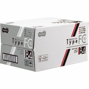 AEFC80-B4 αエコペーパー タイプFC B4 標準 80G 1セット2000枚 汎用品 (923-2990) 1セット=