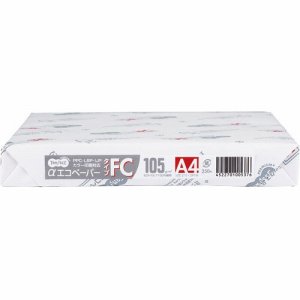 AEFC105-B4 αエコペーパー タイプFC B4 厚口 105G 1冊250枚 汎用品 (128-3853) 1冊＝250