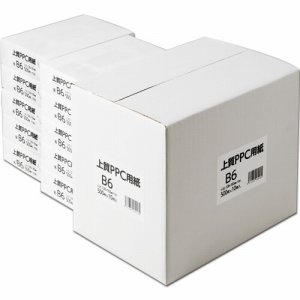 JPPC-B6 上質PPC用紙(領収証用紙) B6T目 汎用品 (329-8862) 1箱=5000枚(500枚×10冊)