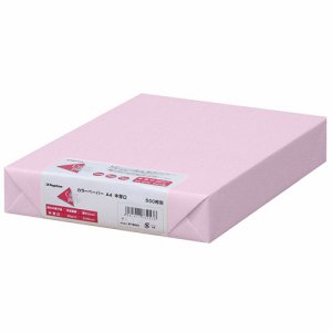 Nagatoya ナ-3269 COLOR PAPER A4 中厚口 さくら (220-6554) 1冊=500枚