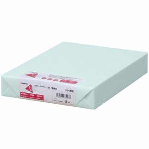 Nagatoya ナ-3260 COLOR PAPER A4 中厚口 水 (220-6486) 1冊=500枚