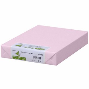 Nagatoya ナ-3369 COLOR PAPER A4 厚口 さくら (127-9115) 1冊=500枚