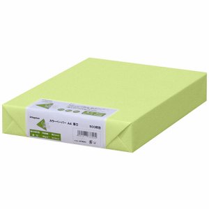 Nagatoya ナ-3358 COLOR PAPER A4 厚口 うぐいす (424-2260) 1冊=500枚