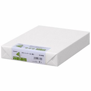 Nagatoya ナ-3351 COLOR PAPER A4 厚口 白 (424-2284) 1冊=500枚