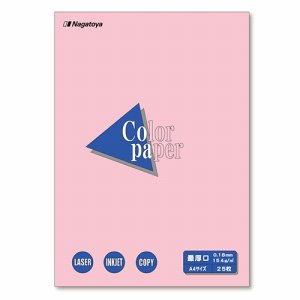 長門屋商店 ナ-3521 Color Paper A4 最厚口 桃