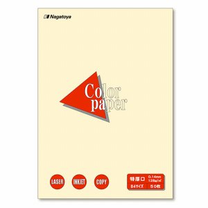 Nagatoya ナ-2402 COLOR PAPER B4 特厚口 レモン (220-7506) 1冊=50枚