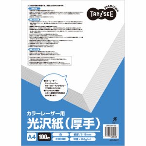 LPFGA4-100 カラーレーザープリンタ用 光沢紙（厚手） A4 汎用品 (420-0222) 1冊＝100枚