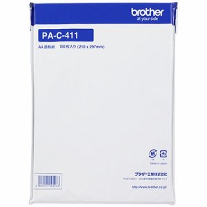 BROTHER PA-C-411 A4感熱紙(ノーマル保存) (426-4996) 1冊=100枚