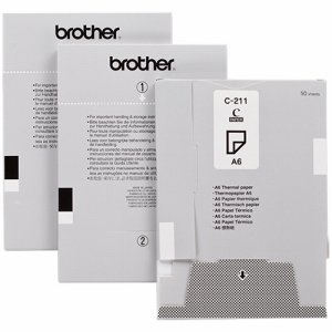 BROTHER C-211 感熱紙 A6サイズ (224-6208) 1パック=1000枚(50枚×20個)