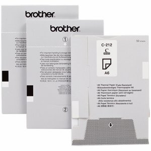 BROTHER C-212 高保存感熱紙 A6サイズ (224-5027) 1パック=1000枚(50枚×20個)
