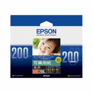 EPSON KL200PSKR 写真用紙<光沢> L判 (224-2231) 1箱=200枚