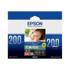 EPSON KL200PSKR 写真用紙<光沢> L判 (224-2231) 1箱＝200枚