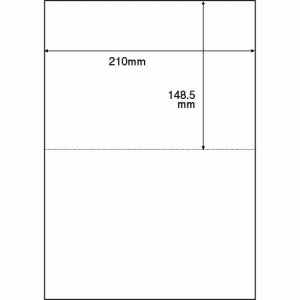 RYA4T 領収書用紙 A4 2面 汎用品 (423-7013) 1箱＝500枚