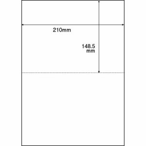 RYA4T 領収書用紙 A4 2面 汎用品 (923-4499) 1セット=2500枚(500枚×5箱)