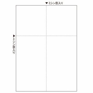 BPET2066S マルチプリンタ帳票 スーパーエコノミー A4 白紙 EIAJ対応 汎用品 (421-6476) 1冊＝100