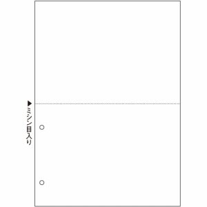 BPET2084S マルチプリンタ帳票 スーパーエコノミー A4 白紙 2面 2穴 汎用品 (421-6490) 1冊=100枚