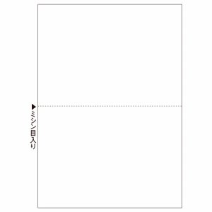 ヒサゴ FSC2002 マルチプリンタ帳票(FSC森林認証紙) A4 白紙 2面 (222-1229) 1冊=100枚