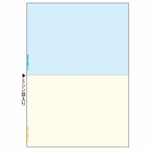 FSCT2010S マルチプリンタ帳票 FSC森林認証紙 A4カラー 2面 汎用品 (923-1979) 1セット＝1000枚