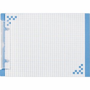 ヒサゴ BH01A5B 折り込み下敷き付 キャリーバインダー A5ヨコ ブルー (425-2962) 1箱=5冊