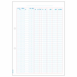 ヒサゴ GB1167 元帳 単式 A4タテ 2穴 (021-5855) 1箱＝500枚