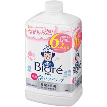 花王 418258 ビオレu 薬用泡ハンドソープ フルーツの香り つめかえ用 1200ml