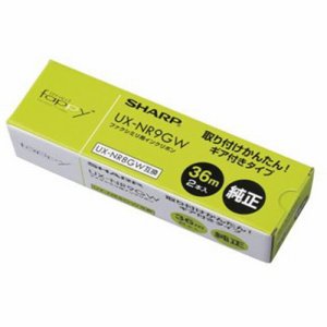 SHARP UX-NR9GW ファクシミリ用インクリボン A4幅 36M巻 (329-1771) 1箱=2本