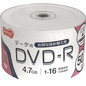 ODR47JN50T データ用DVD－R 4.7GB 1－16倍速 ホワイトワイドプリンタブル 詰替え用 汎用品 (427-46