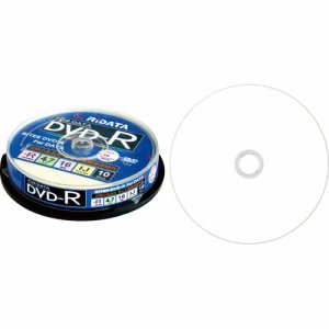 RiDATA D-R16X47G.PW10SP B データ用DVD-R 4.7GB 1-16倍速 ホワイトワイドプリンタブル ス