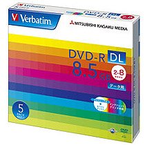 Verbatim DHR85HP5V1 データ用DVD-R DL 8.5GB 2-8倍速 ホワイトワイドプリンタブル 5mmスリ