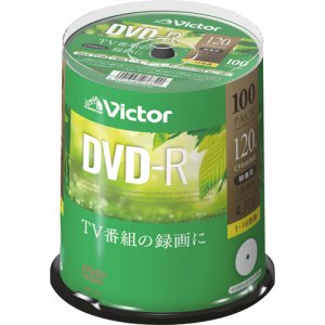 JVC VHR12JP100SJ1 録画用DVD-R 120分 1-16倍速 スピンドルケース