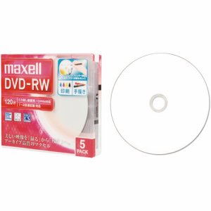 MAXELL DW120WPA.5S 録画用DVD-RW 120分 1-2倍速 ホワイトワイドプリンタブル 5mmスリムケース