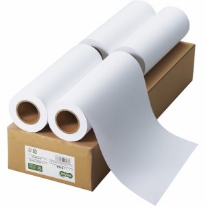 IJRJEF297A インクジェット用普通紙 A3ロール 50m 4本入 汎用品 (036-4492) 1箱=4本、297mm×50m、坪量64g/m2、白色度約87%