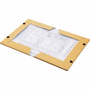 DFKA2 図面ファイル クラフトタイプ A2 2つ折 背幅28mm 汎用品 (718-8633) 1セット=5冊