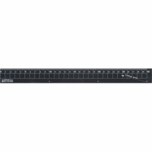 クツワ XS30BK アルミ定規 30CM ブラック (212-9169)