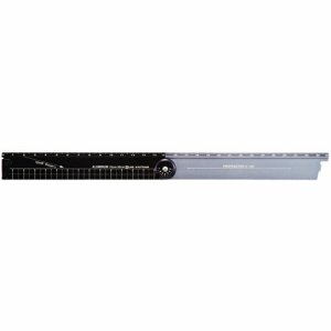 クツワ XS31BK 折りたたみアルミ定規 ブラック (212-9183)