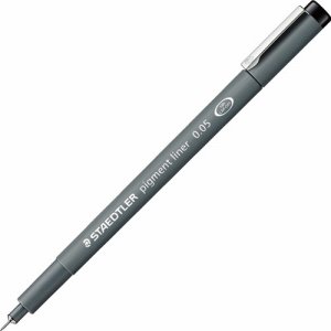 ステッドラー 308005-9 ピグメントライナー 0.05mm 黒 308 005-9 (913-4287) 1セット=10本