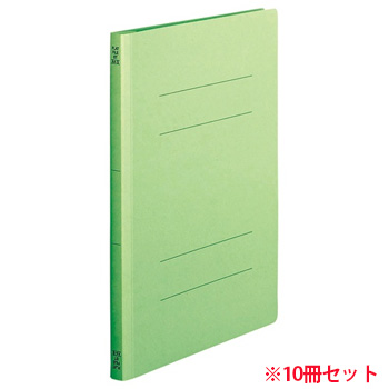 OSST-A4SG フラットファイル A4タテ 背幅18mm 緑 10冊パック 汎用品 (611-3322) 1パック=10冊