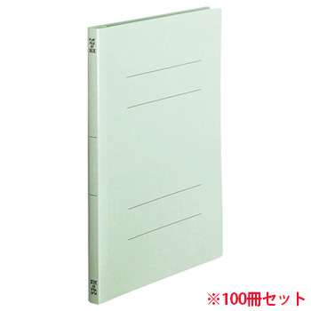 OSST-A4SB フラットファイル A4タテ 背幅18mm 青 1セット100冊 汎用品 (912-6037) 1セット=10