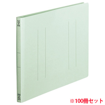 OSST-A4EB フラットファイル A4ヨコ 背幅18mm 青 1セット100冊 汎用品 (912-6130) 1セット＝10