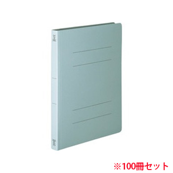 OSHD-A4SB 丈夫なフラットファイル A4タテ 背幅23mm ブルー 1セット100冊 汎用品 (912-2990) 1セ